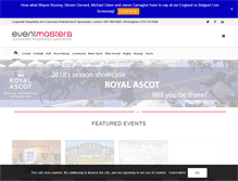 Tablet Screenshot of eventmasters.co.uk